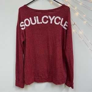 SoulCycle Heathered Red Top Medium